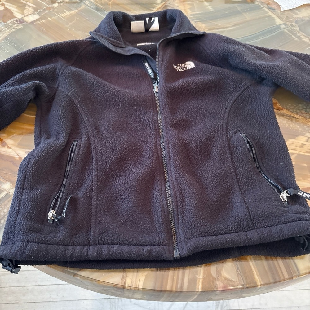 The North Face Black Puffer Jacket with Stand-Up Collar